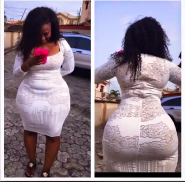See Lady Who Claims She Has The Tiniest Waist And Biggest B??ty In lagos [See Ukwu Abeg]